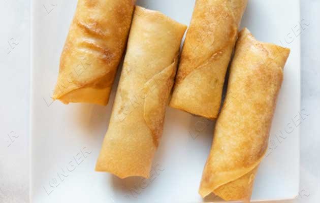 how are spring rolls processed