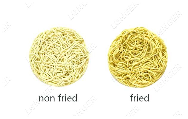 What is the difference between fried and non-fried instant noodles